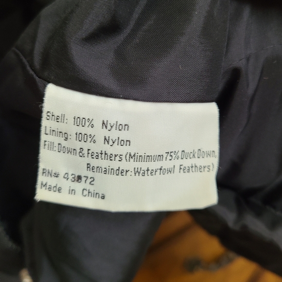 Outdoor Spirit Black Duck Down Feather Filled Massive Puffer Coat/Jacket Size L - Picture 4 of 13